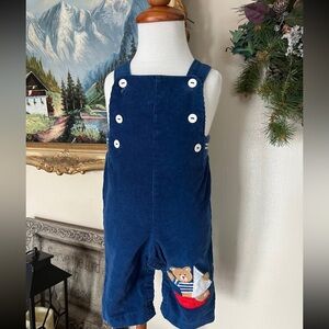 Vintage 1970's Teddy Bear
Sailboat Overalls 12 Months